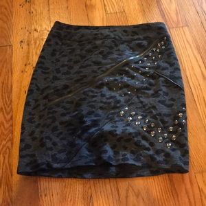 Leopard mini skirt